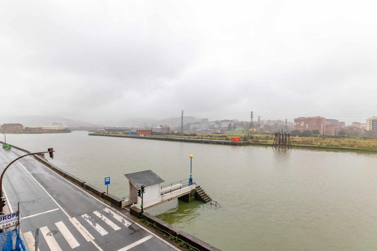 Apartamento Kuia Con Vistas Frontales A La Ria De Bilbao Cerca Del Metro Erandio Luaran gambar